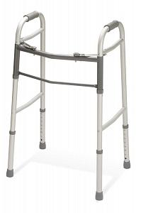 Medline Two Button Folding Walkers without Wheels large