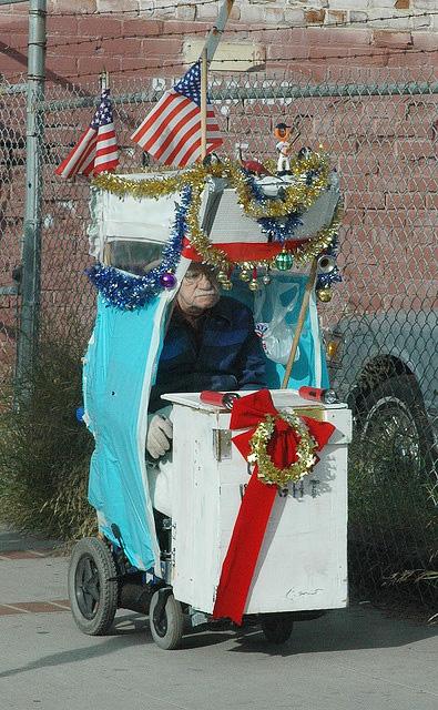 patriotic pimped out wheelchair