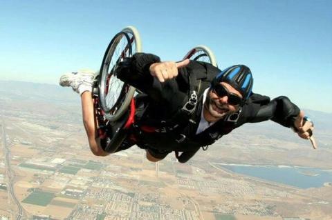 popular wheelchair sports skydiving large