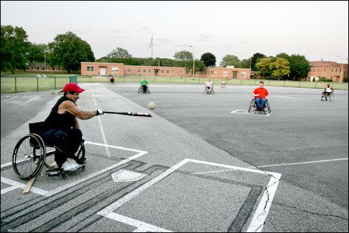 popular wheelchair sports softball