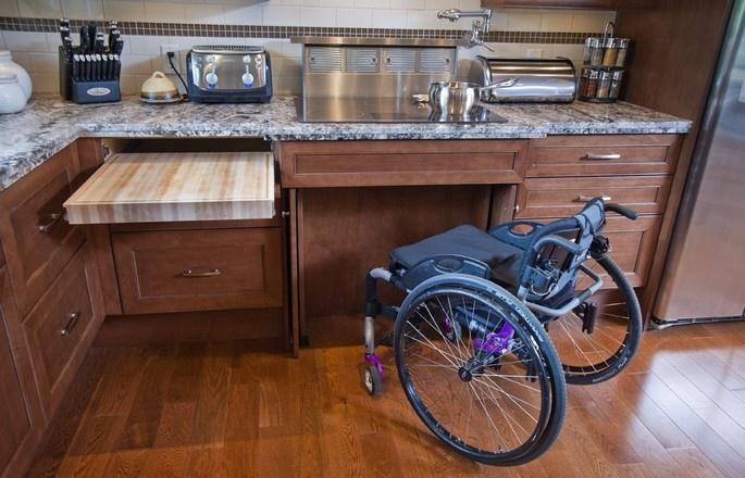 wheelchair accessible kitchen