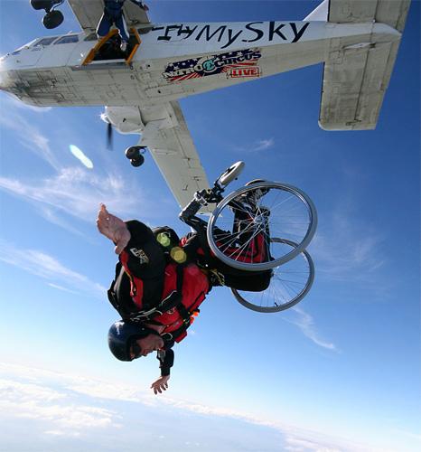 wheelchair skydiving