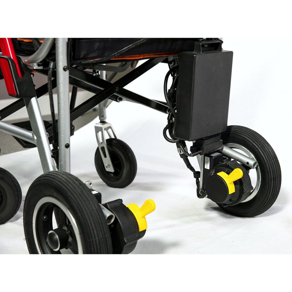 Featherweight wheelchair folding features