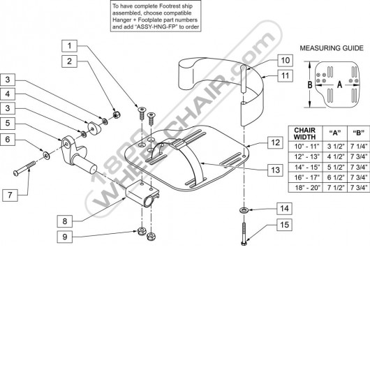 Quickie P222 SE Power ChairFTRST MOUNTING BRKT-1RAD LLEFT