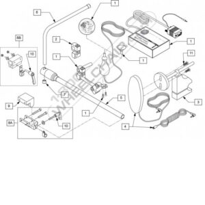 Quickie Pulse 6CNTRLR CLMP ARM ASSM RNDUsed w/ ASAP Seating Armrest