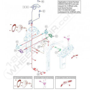 Maxima 3 Wheel ScooterElectronic Harness, Speed Pot