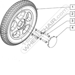 Quickie Pulse 6HUB CAP BLACK