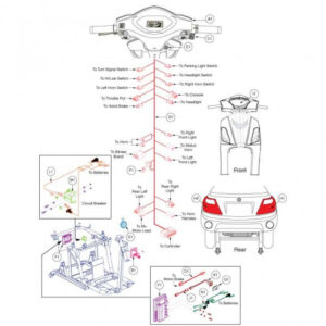 Raptor 3-Wheel ScooterDirection/Mode Switch Assembly