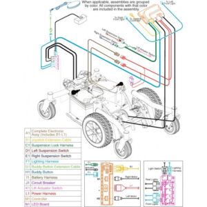 Jazzy AirSuspension Lock Harness