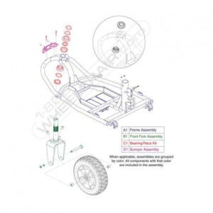 Victory 9 3 Wheel ScooterBumper Assembly