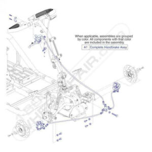 Pursuit XL 4 Wheel ScooterComplete Handbrake Assembly