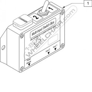 Quickie P222 SE Power ChairINPUT DEVICE SWITCH BOX