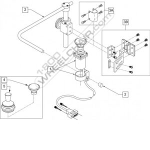 Quickie Pulse 6PROP CHIN CONTROL KITIncludes 3A &3B