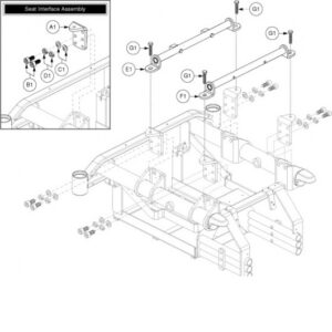 Jazzy Quantum 1450Seat Interface Assembly