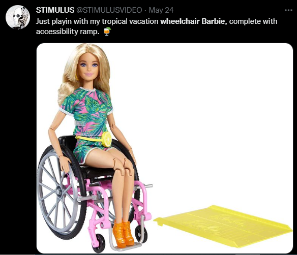 Wheelchair barbie