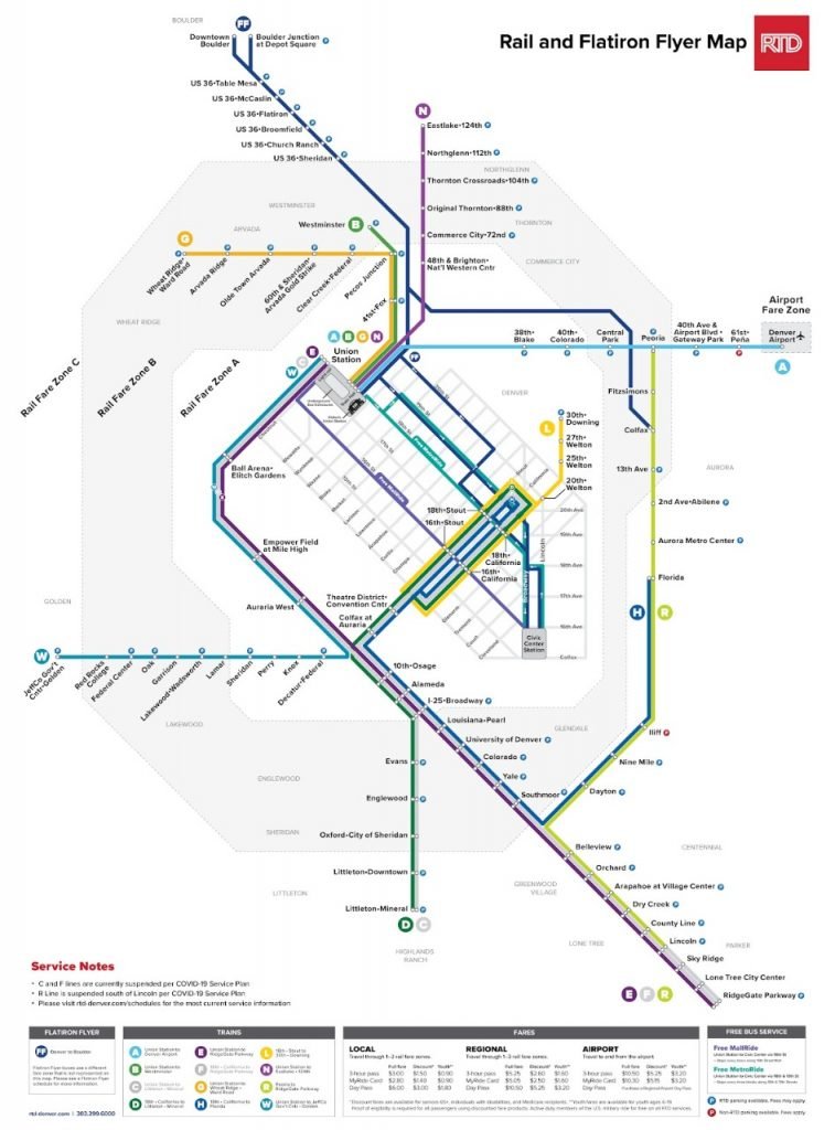 Rail and Flatiron Flyer Map
