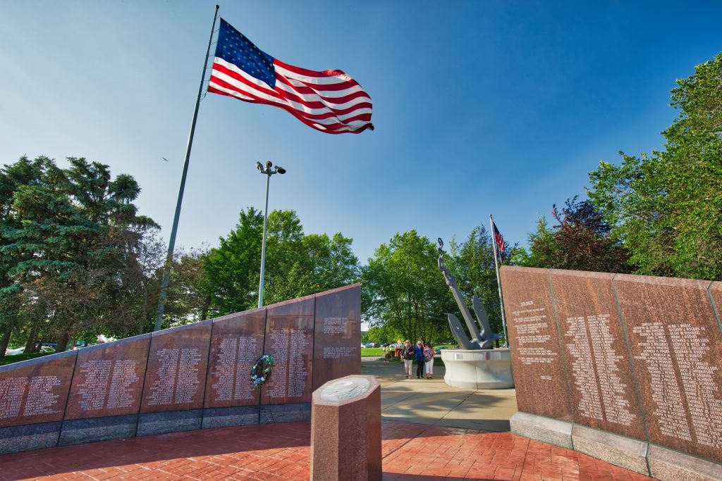 Vietnam Veterans Monument in Buffalo and Erie County Naval and Military Park located at the Canalside