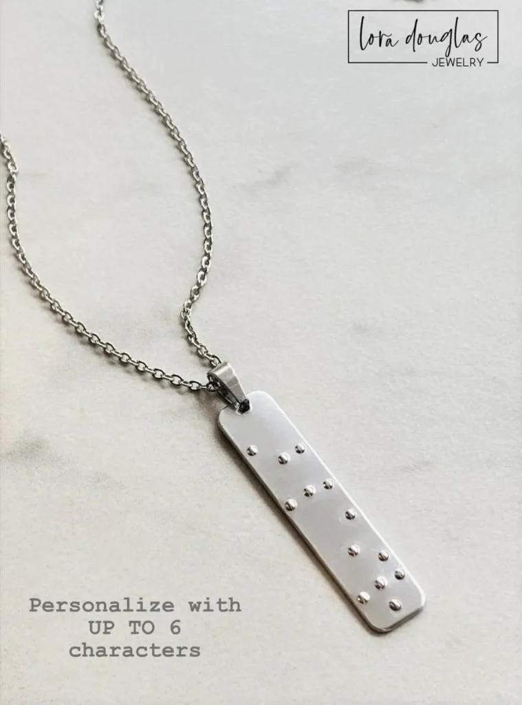 Braille Necklace