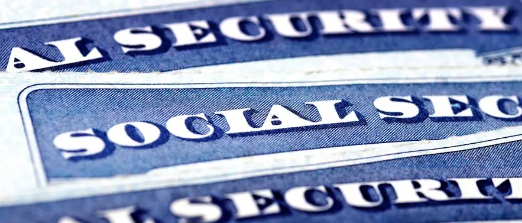 Social Security Cards Representing Finances
