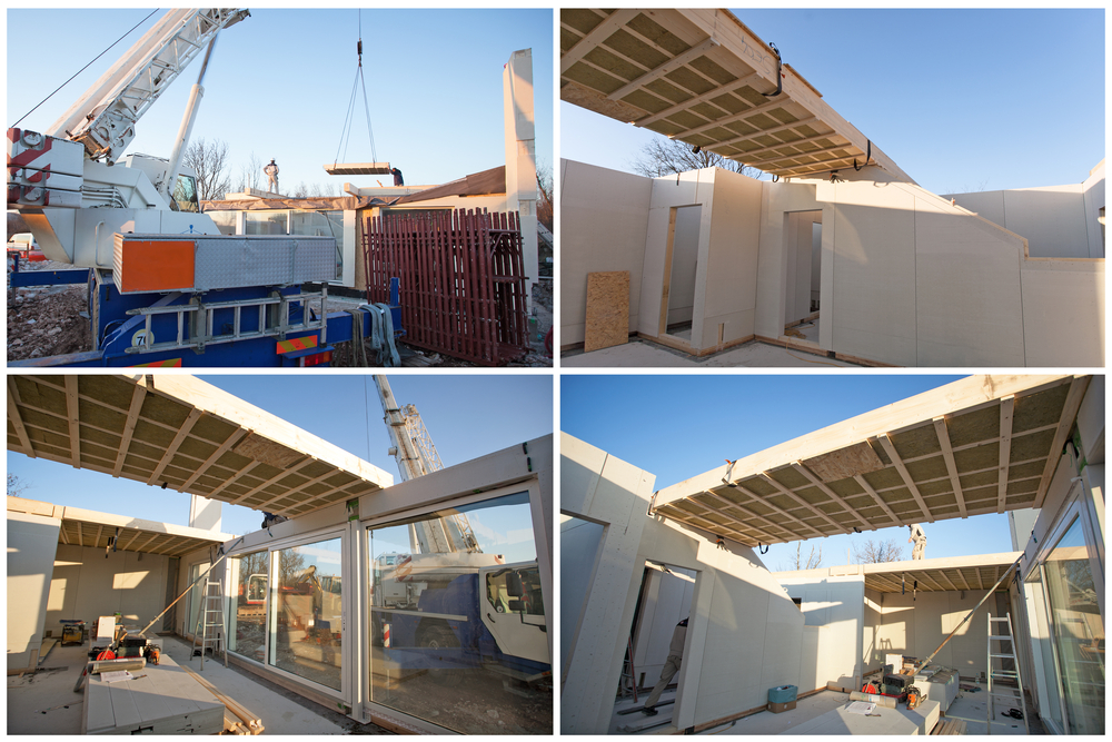 Prefabricated house building