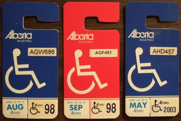 Handicap placards