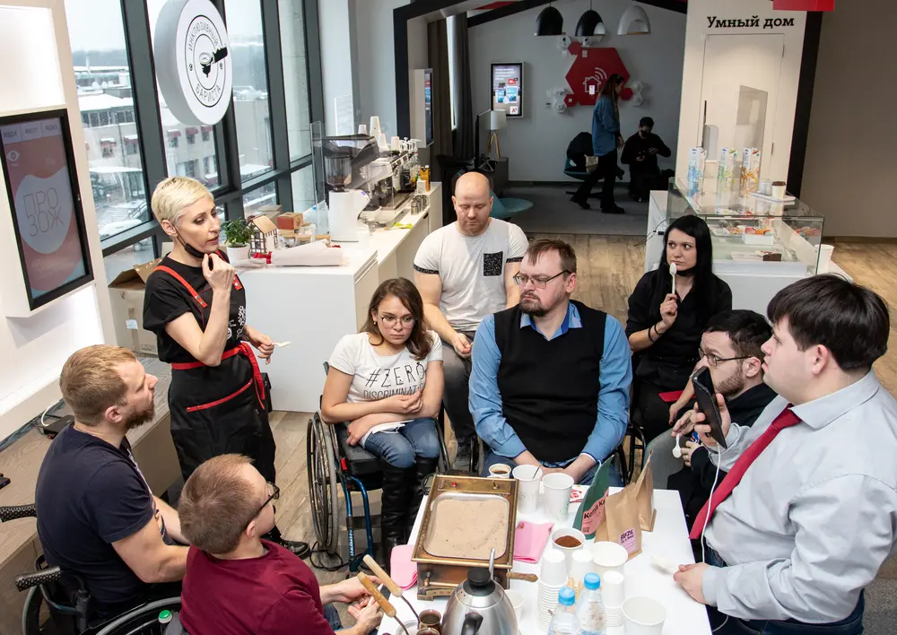 MINSK, BELARUS - February 17, 2021 Inclusive Services