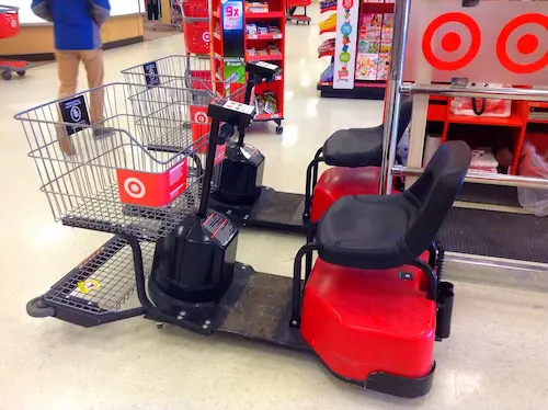 Wheelchair cart at Target