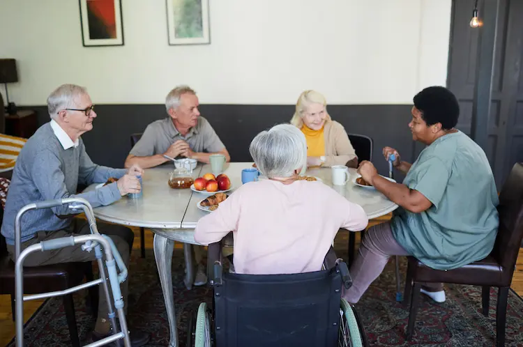 Group of Senior People in Nursing Home