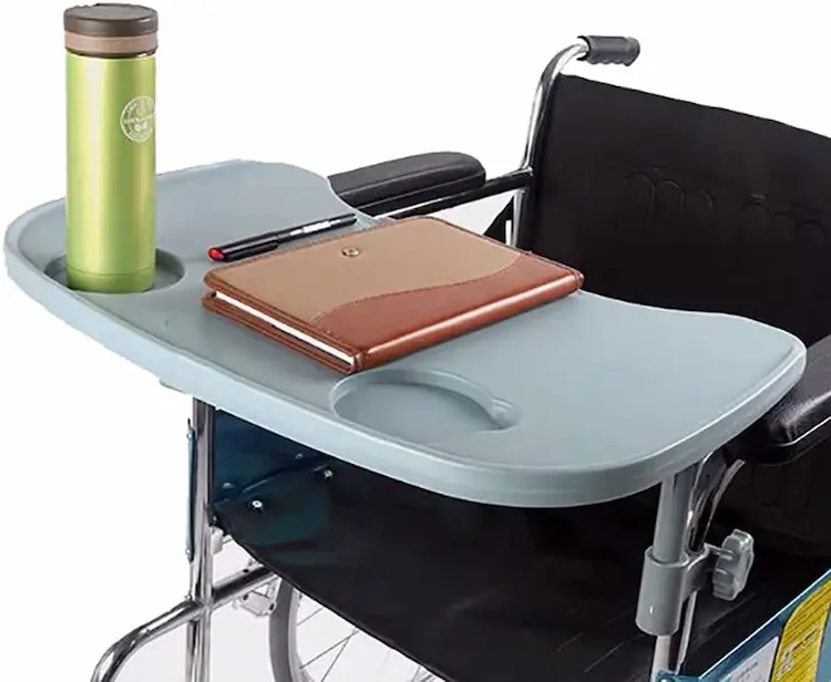 Wheelchair Lap Tray Table with Cup Holder