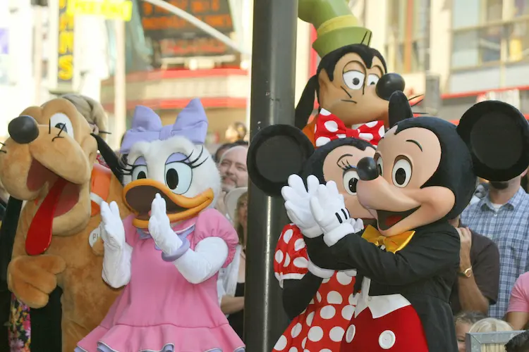 Pluto, Daisy Duck, Minnie Mouse, Mickey Mouse